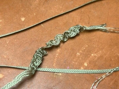 embroidery mini 1/16" thread ruche trim ric rac 10yds Japan oregano - Image 1 of 4