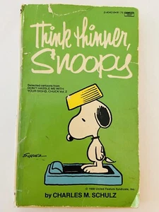 Think Thinner, Snoopy, Charles M. Schulz, 1975, Peanuts, Charlie Brown - Picture 1 of 9