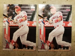 Mike Trout 2020 Topps UK Edition Base Card #1 Angels Lot of (2)