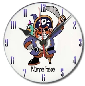 Kids pirate gift dvd clock, shiver me timbers, can be personalised, free p&p - Picture 1 of 3