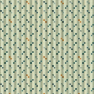 Practical Magic Teal Square Dance by Edyta Sitar Laundry Basket Quilts 1/2 YD - Picture 1 of 1