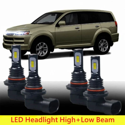 Juego de 4 faros delanteros LED luces altas y bajas para Isuzu Axiom 2002-2004 Foto 1 de 4