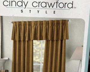 Cindy Crawford Prelude soft double pleat valance, Back Tab Pinch Pleat - Picture 1 of 9