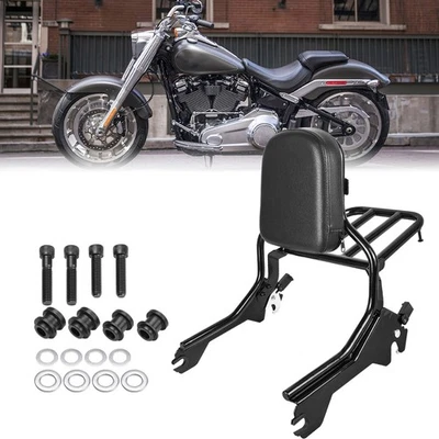 para 2018+ Harley Softail Fat Boy Breakout Encosto Sissy Bar Suporte de Bagagem Desmontável - Imagem 1 de 4