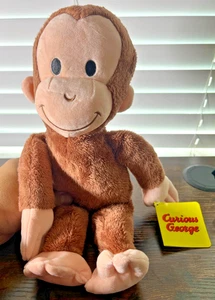 👑 Kohl’s Cares Curious George Affe 14,5 Zoll Plüschtier Stofftier Spielzeug NEU Neu mit Etikett - Bild 1 von 7