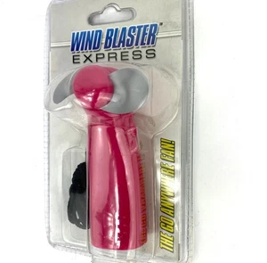 Mini Portable Handheld Travel Fan 4" Wind Blaster Express Beach Pool FN32 PINK - Picture 1 of 3