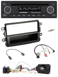 Blaupunkt Lenkrad Bluetooth DAB CD USB Autoradio für Dacia ab 2012 schwarz - Bild 1 von 9