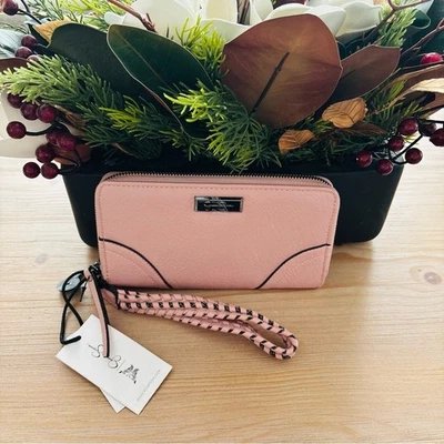 Jessica Simpson Blush Pink Women's Long Zipper Wallet Wristlet NWT JS250009 - Image 1 of 4