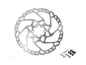 Disco de freno Shimano SLX SM-RT66 180 mm freno de disco de 6 orificios acero inoxidable plata - Imagen 1 de 1