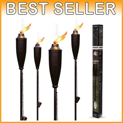 Functional Outdoor Citronella Torches - Pack of 4 - Image 1 of 4