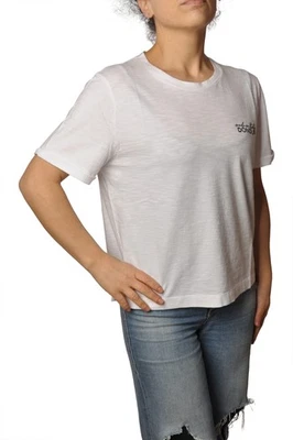 Camiseta Manga Corta para Mujer Dondup Cut it L Color Blanco Foto 1 de 4