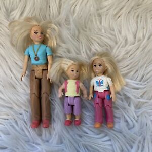 Lot de 3 poupées Fisher Price Loving Family Dollhouse 2006 maman PETITE SŒUR
