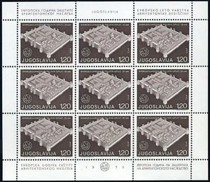Lastre Jugoslavia 1281-1283, nuove di zecca. Mi 1627-1629. Patrimonio architettonico europeo. - Foto 1 di 3