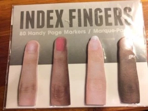 NPW Index Fingers Bookmarks 80 Handy Page Markers Sticky Flags USA Seller - Picture 1 of 6