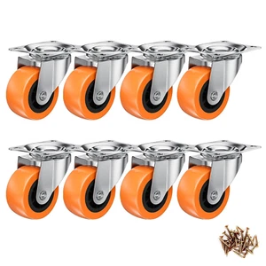 1,5 Zoll Rollen, Rollen/Rollen 8er Set, 360° drehbar Universal (8er Pack - Bild 1 von 11