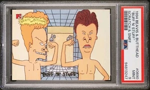 BEAVIS & BUTTHEAD 1994 Ultra "Buff 'N Stuff" Scratch & Sniff #0690 come nuovo PSA 9 - Foto 1 di 2