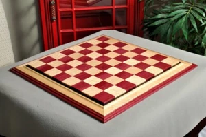 Signature III Luxury Chess board - PURPLEHEART / BIRD'S EYE MAPLE - 2.5" Squares - Picture 1 of 6