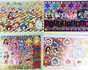 Sailor Moon Metalic Sticker Full Set Bandai Jumbo Carddass Anime Japan - Picture 1 of 7