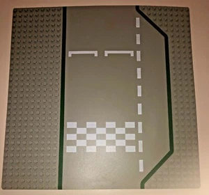 Lego Town Vintage Placa Base 32 x 32 Carretera Pista LÍNEA DE INICIO Patrón - Imagen 1 de 2