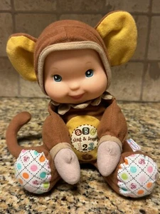 Vintage Baby’s First Sing & Learn ABCs & 123s Monkey Plush Goldberger - Picture 1 of 5