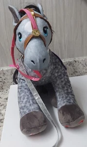 Build A Bear Gray Spotted Pony Appaloosa Horse 16" Rare Stuffed Animal Plush BAB - Picture 1 of 10