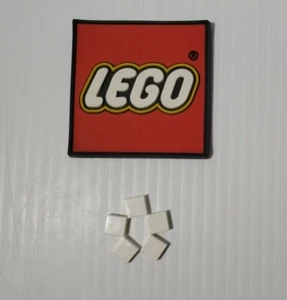 LEGO 1 x 1 Tile w Groove WHITE (x5) 3070b NEW REPLACEMENT PARTS - Picture 1 of 4