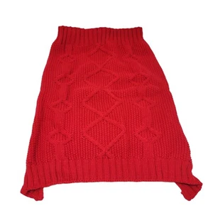 Bond & Co Rojo XXL Perro Cable Tejido Suéter Ropa para Mascotas Cachorro - Imagen 1 de 6