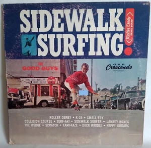 The Good Guys Sidewalk Surfing RARE 1964 Promo Mono LP Instrumental Roller Derby - Foto 1 di 3