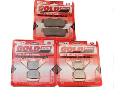 Pastillas de freno delanteras y traseras Goldfren para Daelim ET 300 Quad 2007-2009 Foto 1 de 3