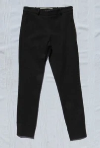 638 $ Roland Mouret US XS 2 schmale schwarze Stretch-Baumwolle seitlicher Reißverschluss geteiltes Bein - Bild 1 von 6
