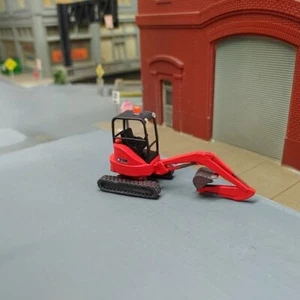 1/87 HO Scale Custom Built 3D Printed Kubota Mini Excavator. - Picture 1 of 6
