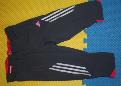  ADIDAS SN 3/4 LEGINY  TI KALHOTY #XL $45 GREY/PINK - Image 1 of 3