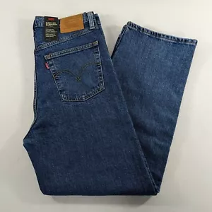 Neu mit Etikett Levis Premium Ribcage Straight Ankle Button Fly blau Denim Jeans Damen Gr. 30 - Bild 1 von 9