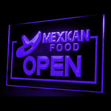 110017 OPEN Mexican Food Shop Restaurant Cafe Display LED Light Neon Sign