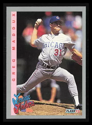 Greg Maddux 1993  Fleer #707  Chicago Cubs - Image 1 of 2
