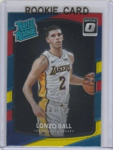 TARJETA DE NOVATO LONZO BALL Donruss Optic MEGA CAJA ROJA Y AMARILLA Baloncesto LAKERS RC - Imagen 1 de 2