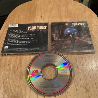 Robin Trower - In The Line Of Fire CD 1st US press procul harum jimi hendrix Foto 1 de 4