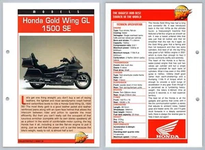 Honda Gold Wing GL 1500 SE - Models - Mega Bikes Hachette Card - Picture 1 of 1