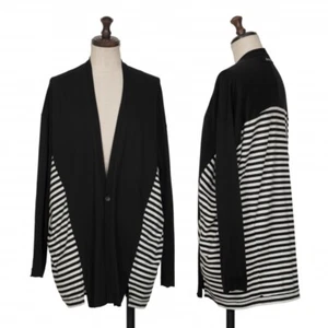 RISMAT by Y's Ground Y Cotton Stripe Switching Cardigan Size 1(K-132286) - Picture 1 of 12