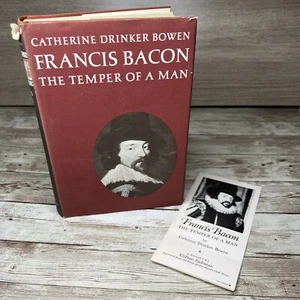Francis Bacon The Temper of a Man by Catherine Drinker Bowen HC/DJ (1963) - Picture 1 of 21