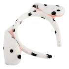 Kreskówkowe uszy psa opaska na głowę kostium akcesoria do włosów (białe)