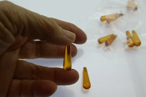 Baltic Amber drop pippins top drilled pairs for earrings crafts diy jewellery - Picture 1 of 12