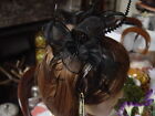 BLACK SINNAMAY and  FEATHER FASCINATOR 