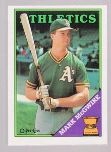 * 1988 O-Pee-Chee #394 - MARK McGWIRE - Picture 1 of 2
