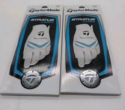 NEW 2 TaylorMade Stratus Ladies Golf Glove LH-L - Image 1 of 4