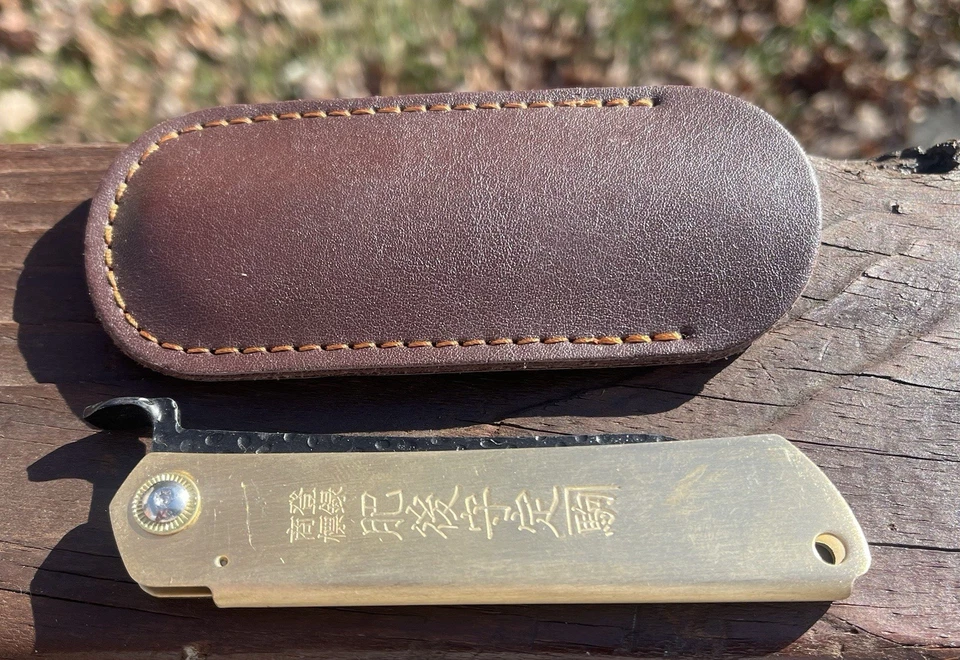 Cuchillo Plegable de Bolsillo Japonés GRANDE Higonokami Nihontô Hoja EDC Foto 1 de 4