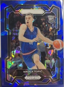 2024 Panini Prizm Draft Picks Nikola Topic #10 RC Rookie Blue Ice 69/99 - Bild 1 von 1