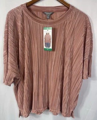 Top plisado Andrew Marc para mujer talla XL nuevo con etiquetas Foto 1 de 4