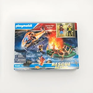 Playmobil 70491 "COASTAL FIRE MISSION" (55 pcs) Rescue Action New! Free Shipping - Picture 1 of 6