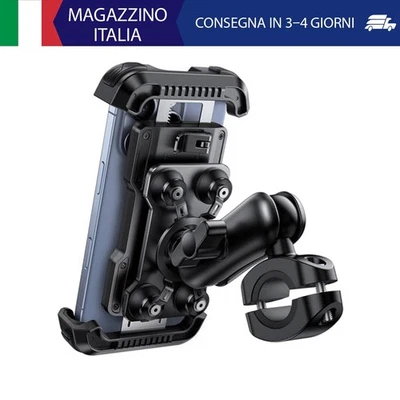 Lamicall Supporto Telefono Moto - [Antifurto] [Doppio Antivibrazione] Braccio Es - Immagine 1 di 4